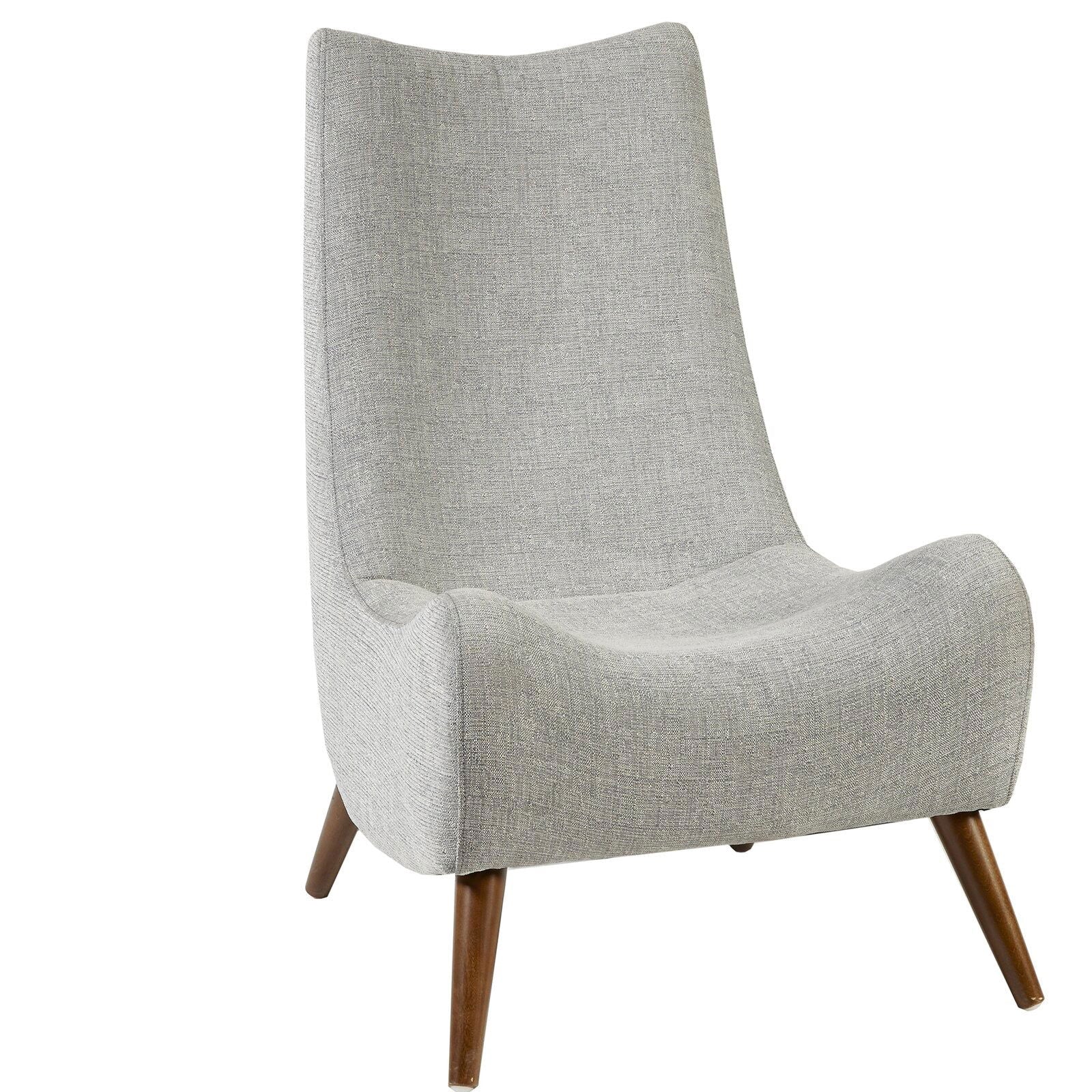 Light Grey Accent Wide Lounge Chair -