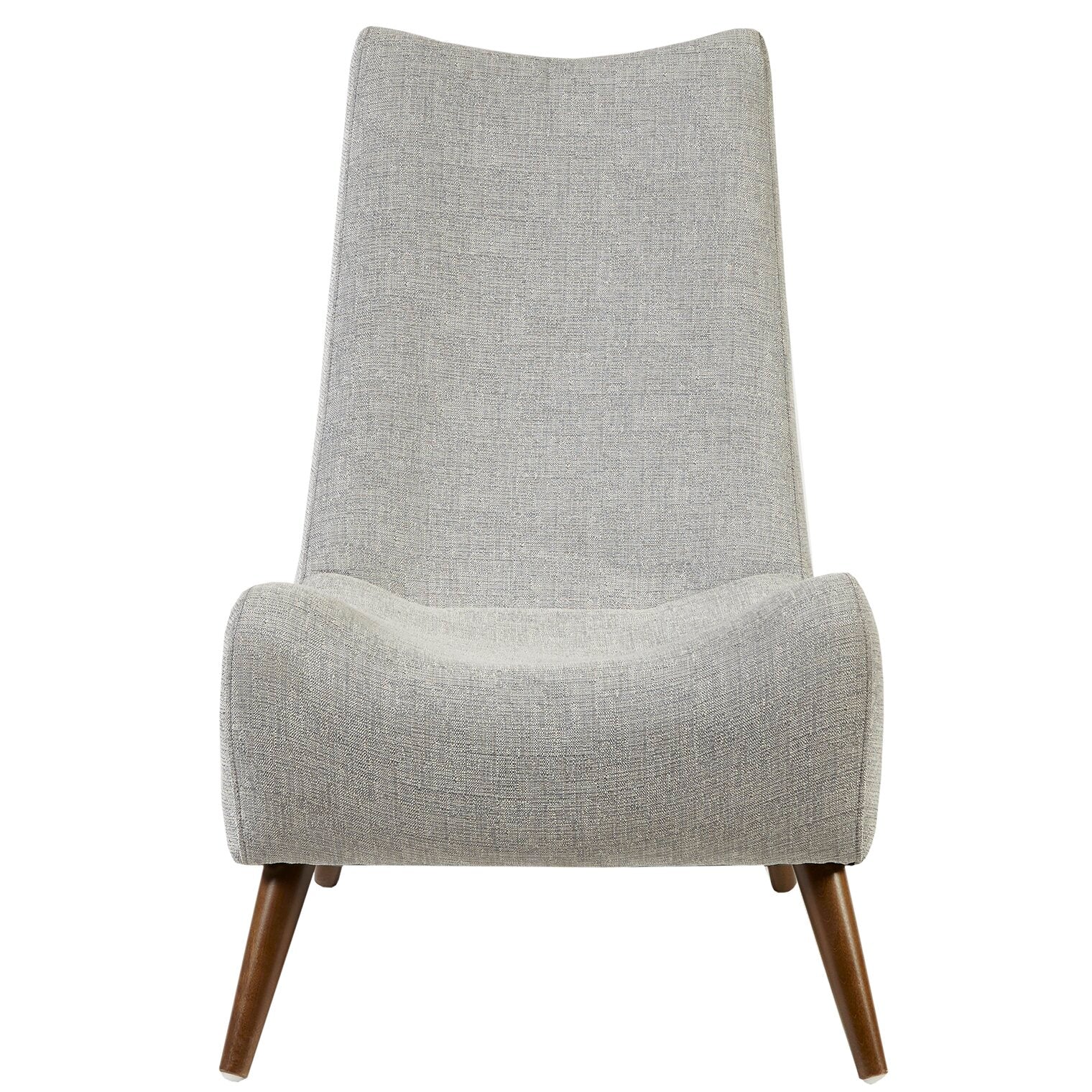 Light Grey Accent Wide Lounge Chair -