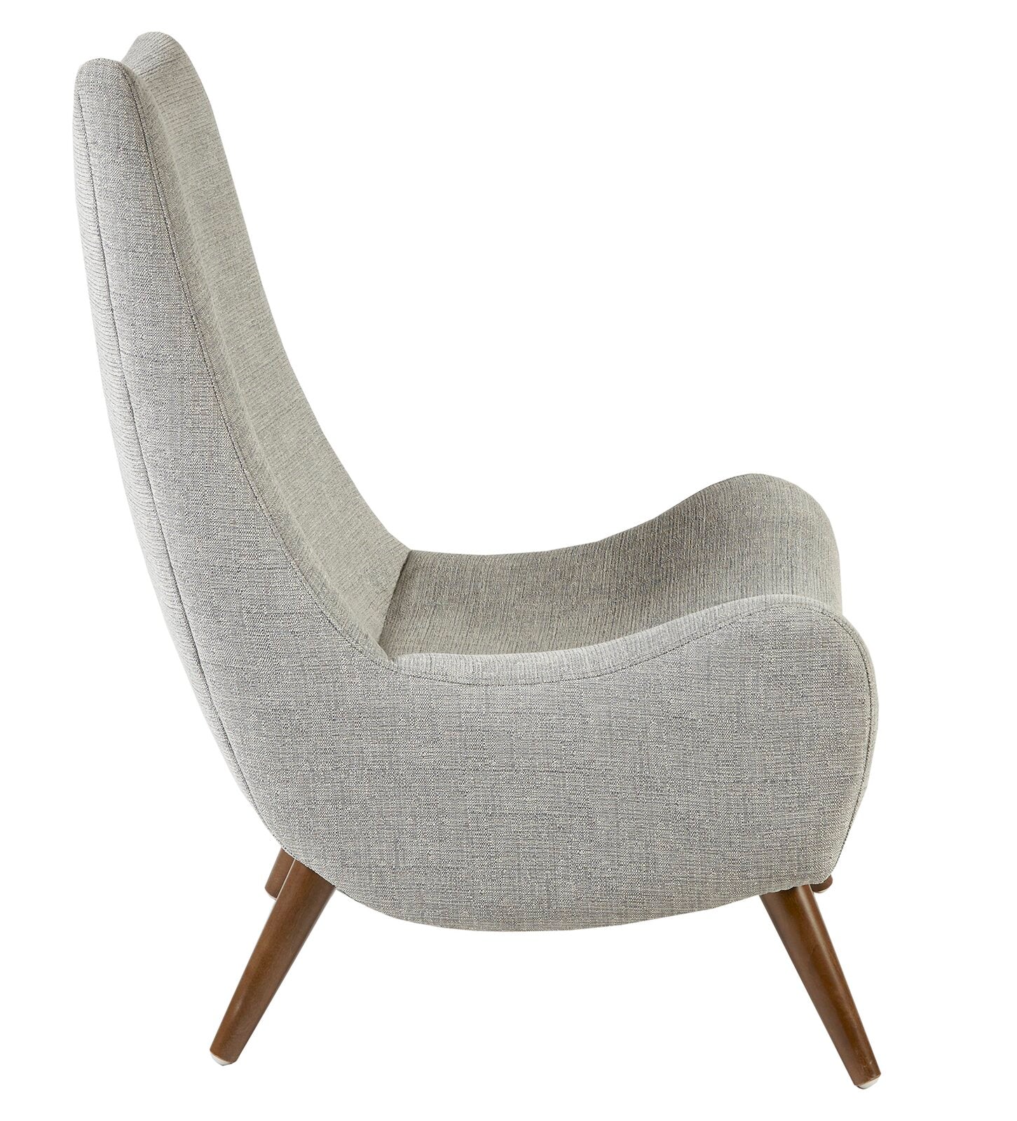 Light Grey Accent Wide Lounge Chair -