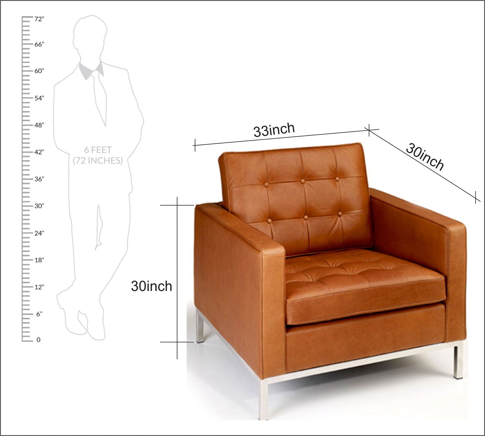 Loft Tufted Upholstered Faux Leather -