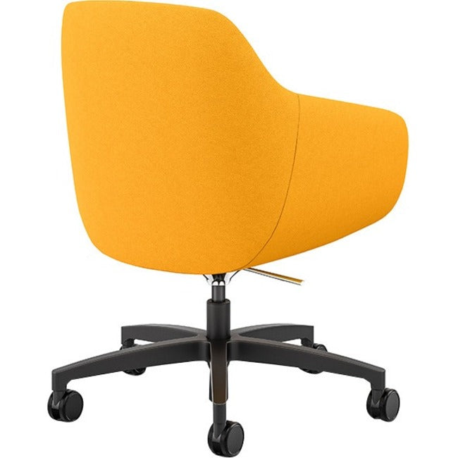 Lounge Chair Leatherette Seat with Chrome Legs -