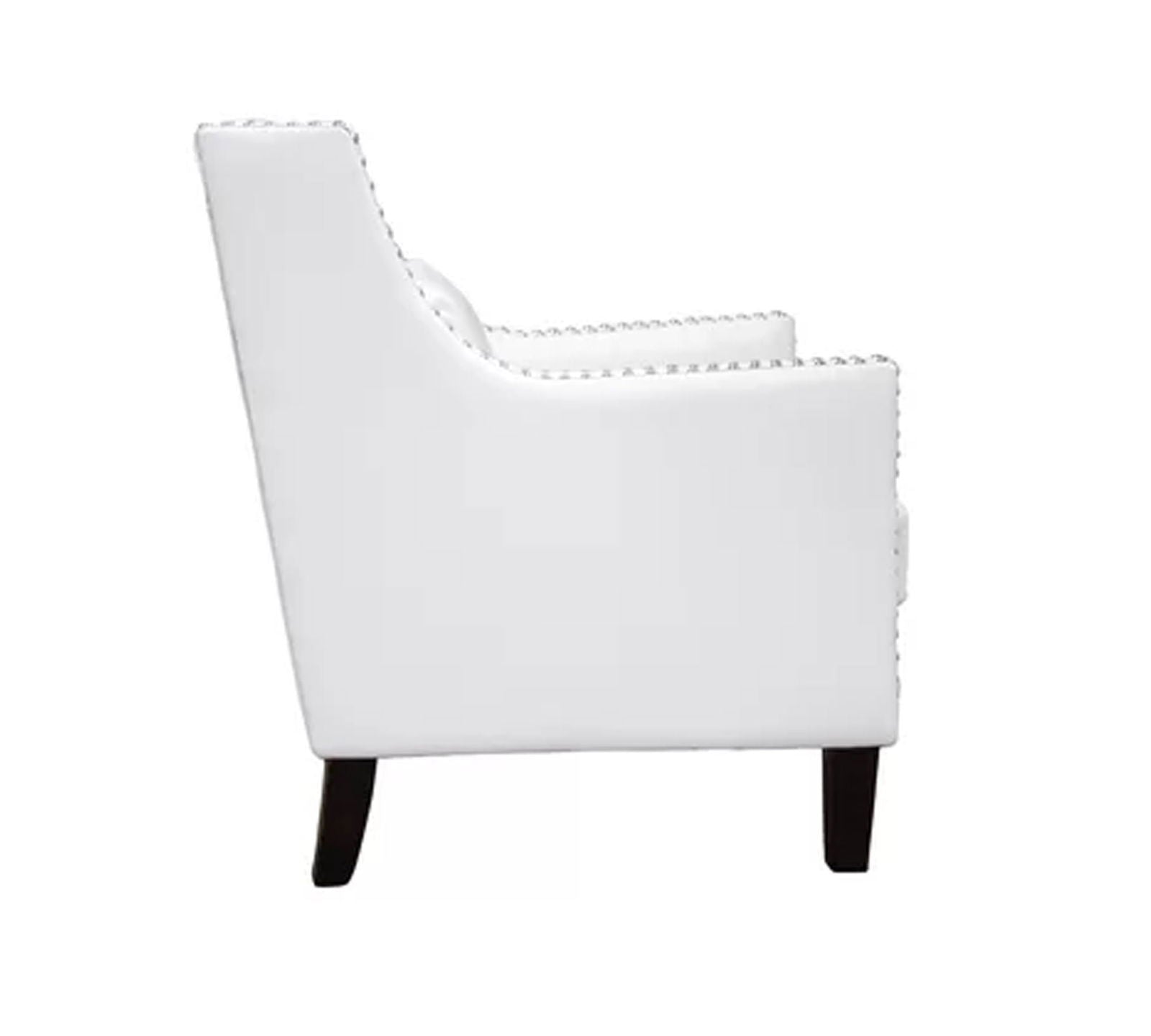 Lounge Chair Upholstered in Leatherette with Trackarms -
