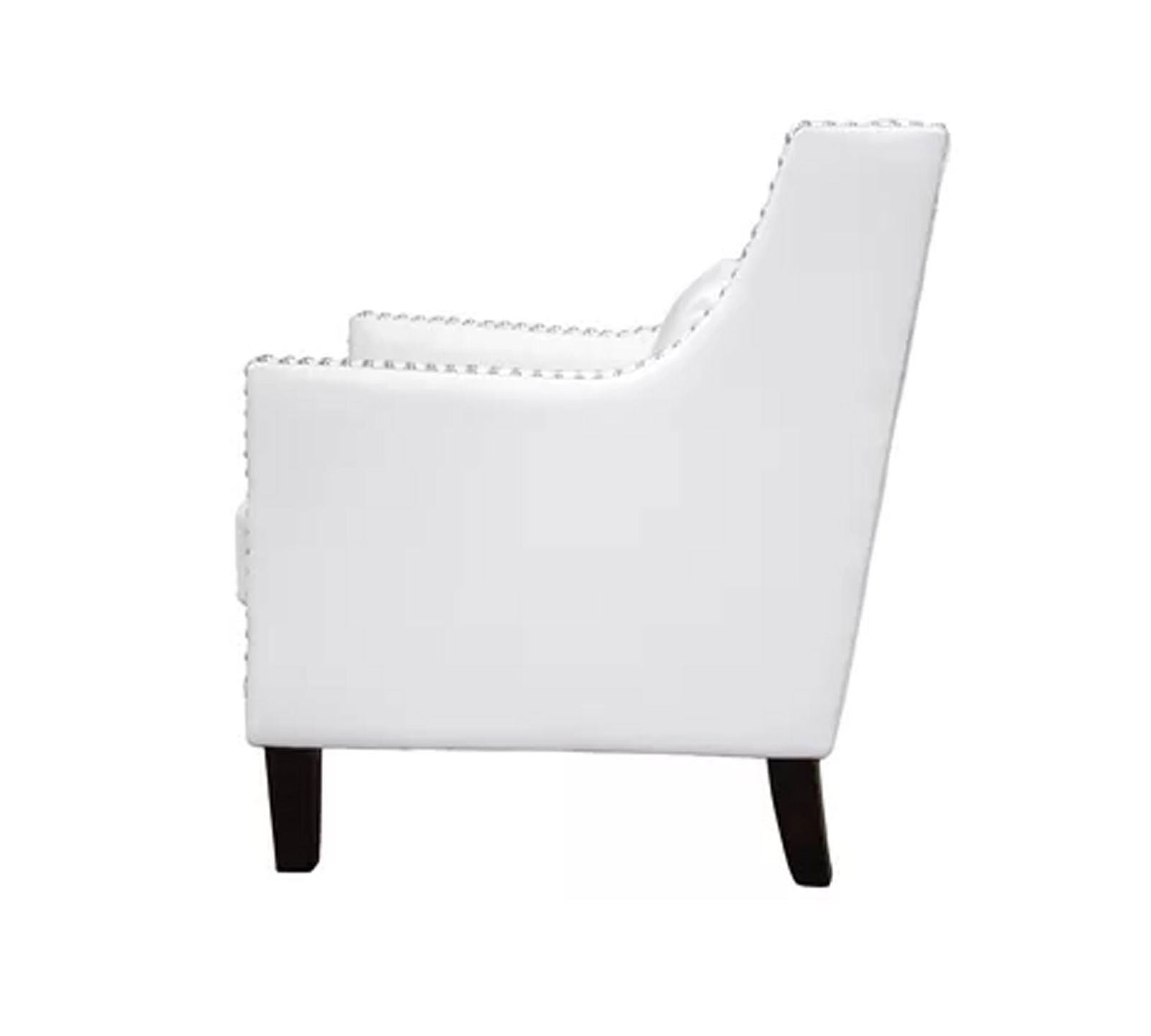 Lounge Chair Upholstered in Leatherette with Trackarms -