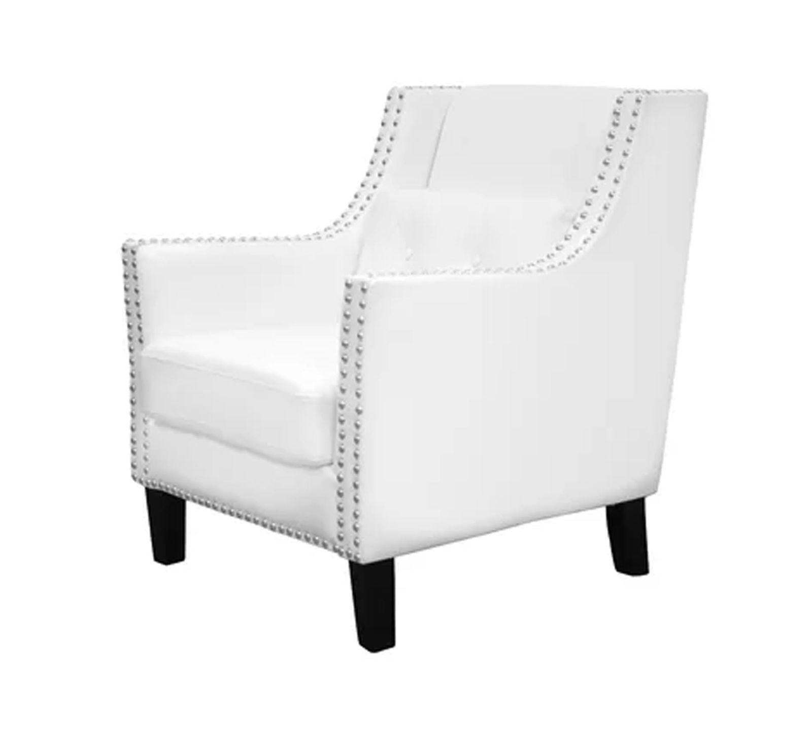 Lounge Chair Upholstered in Leatherette with Trackarms -