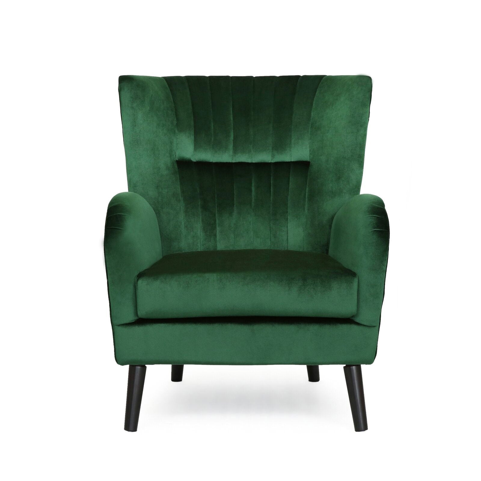 Lounge Chair Wing back with Solid Wooden Legs -