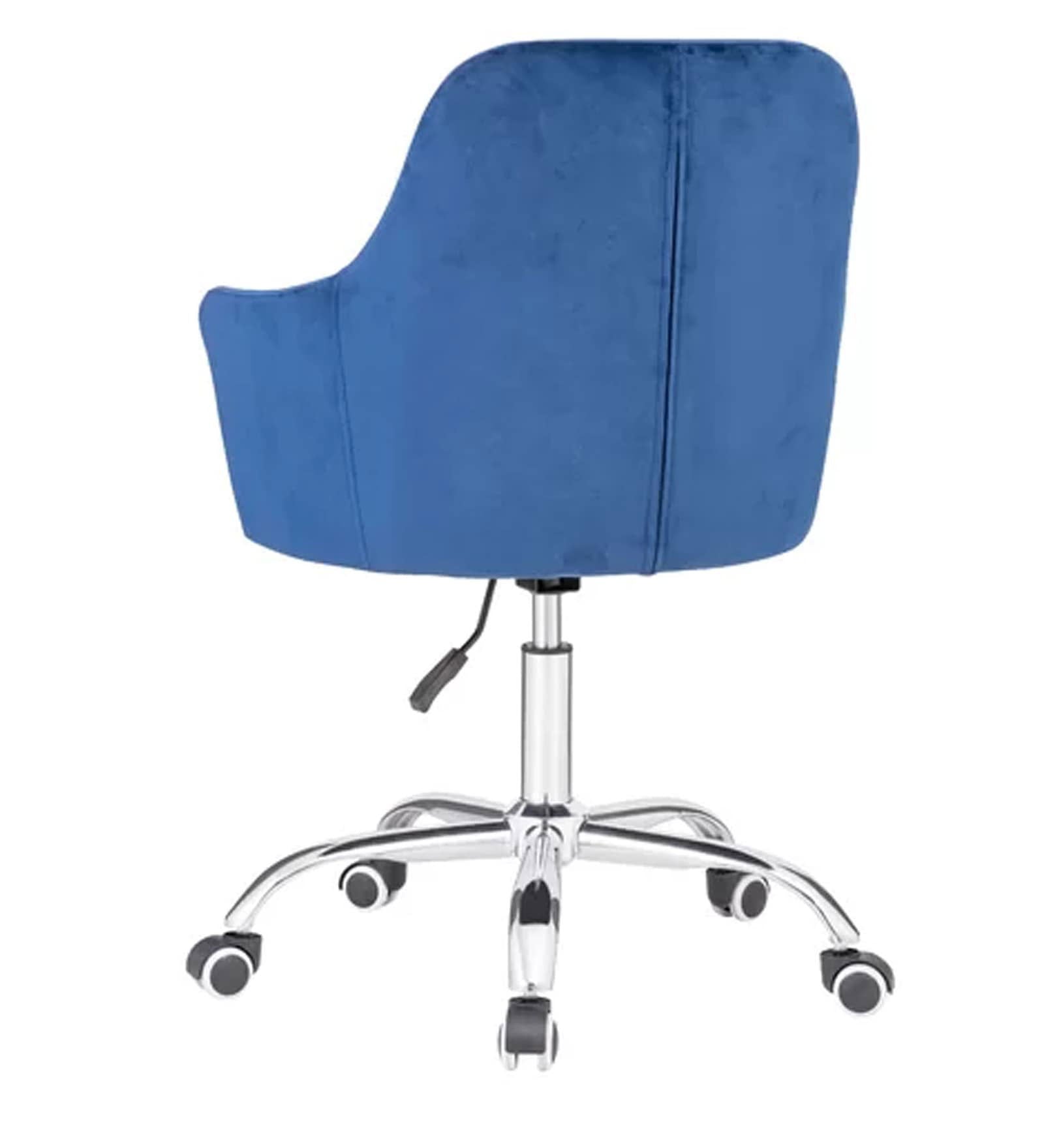 Lounge Chair in Velvet Seat with Chrome Base -