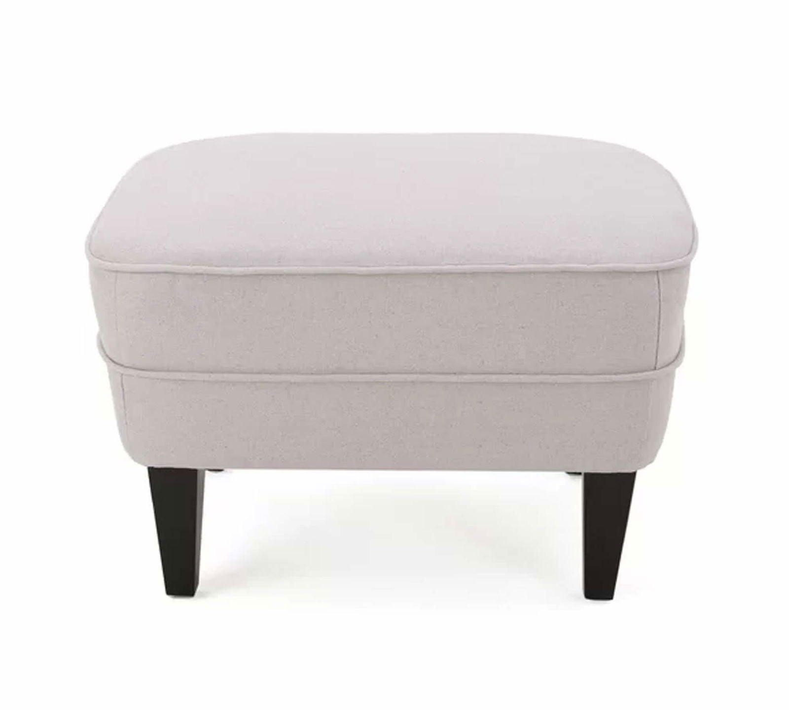 Lounge Chair with Ottoman in Wooden Legs -