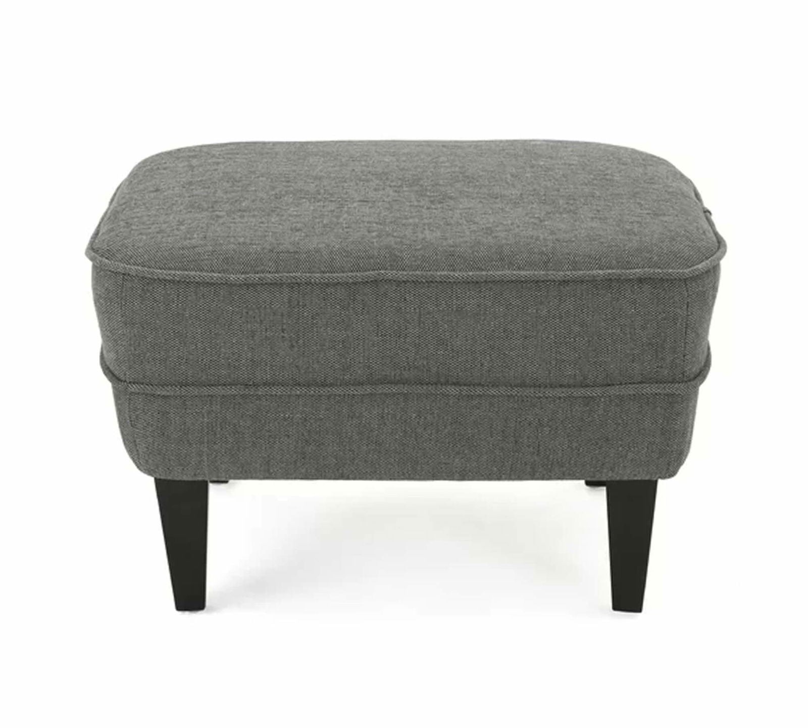 Lounge Chair with Ottoman in Wooden Legs -