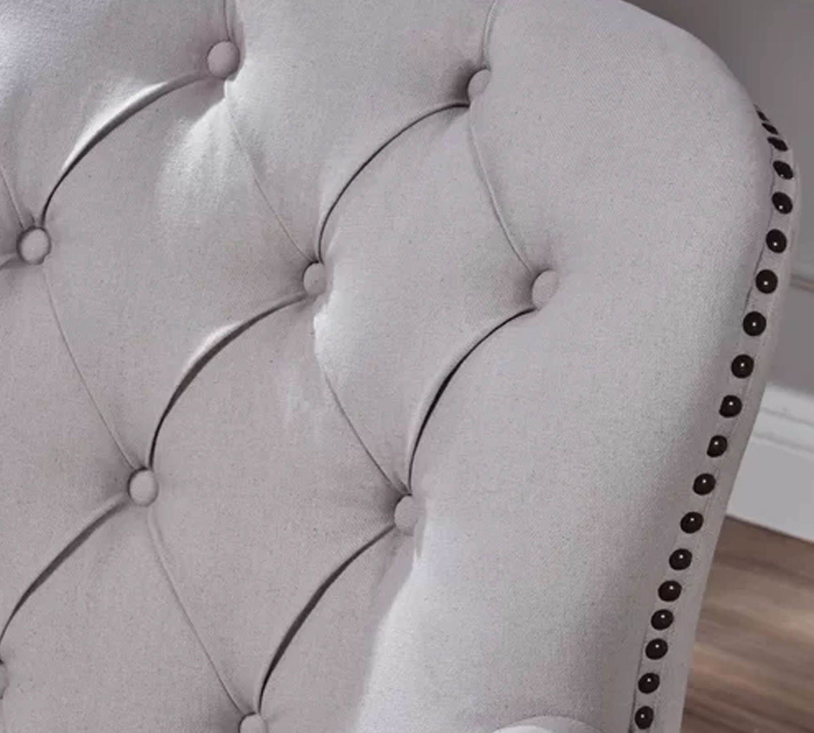 Lounge Chair with Ottoman in Wooden Legs -