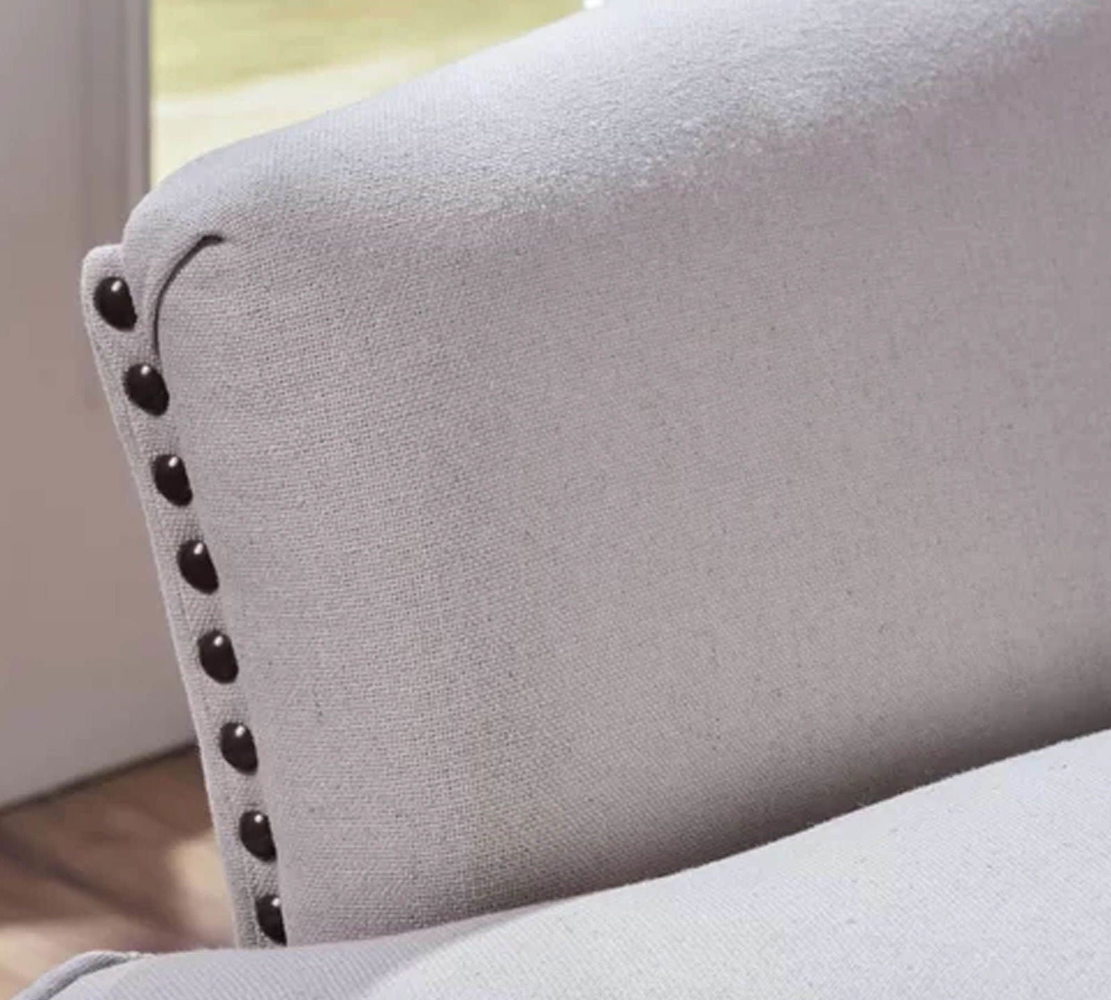 Lounge Chair with Ottoman in Wooden Legs -