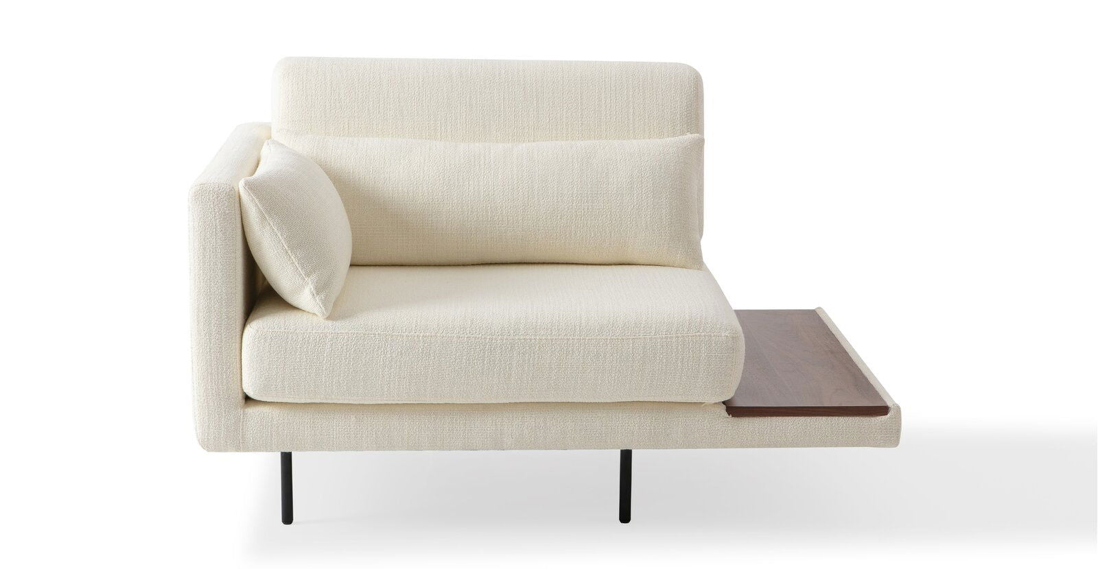 Lounge Chair with Wooden Frame Base -