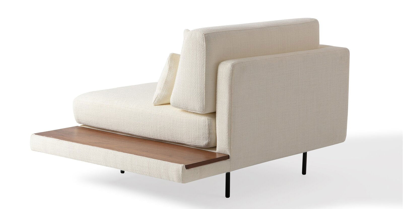 Lounge Chair with Wooden Frame Base -
