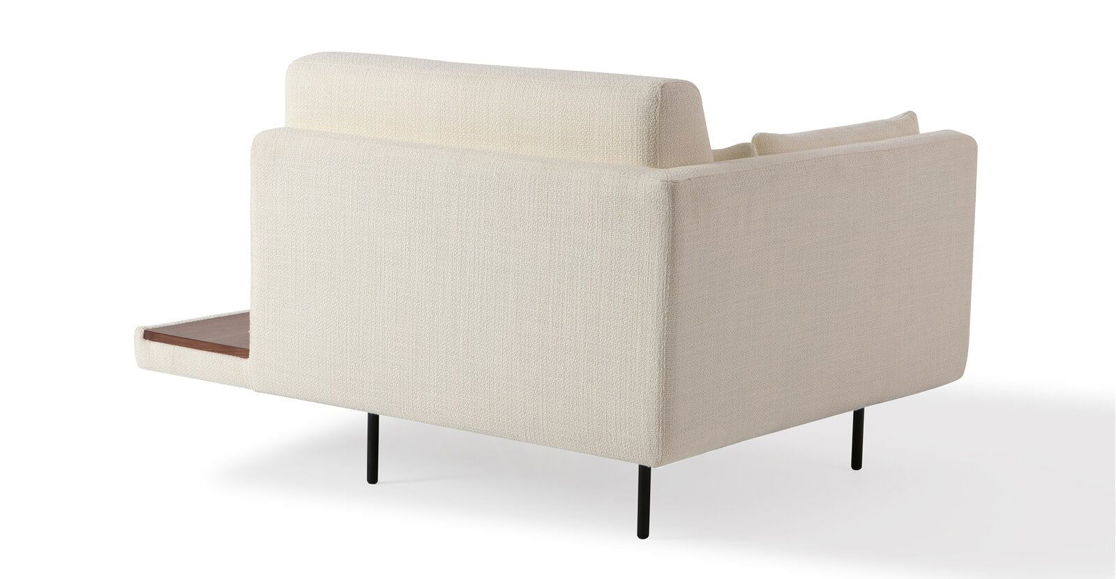 Lounge Chair with Wooden Frame Base -