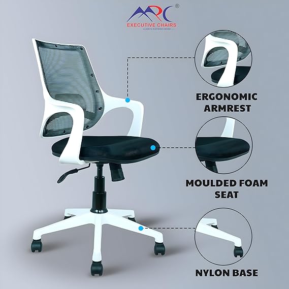 Low Back Executive Office Chair with Nylon Base -