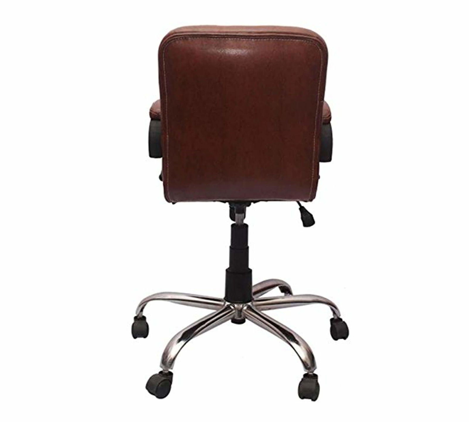 Low Back Office Executive Chair with Metal Chrome Base -