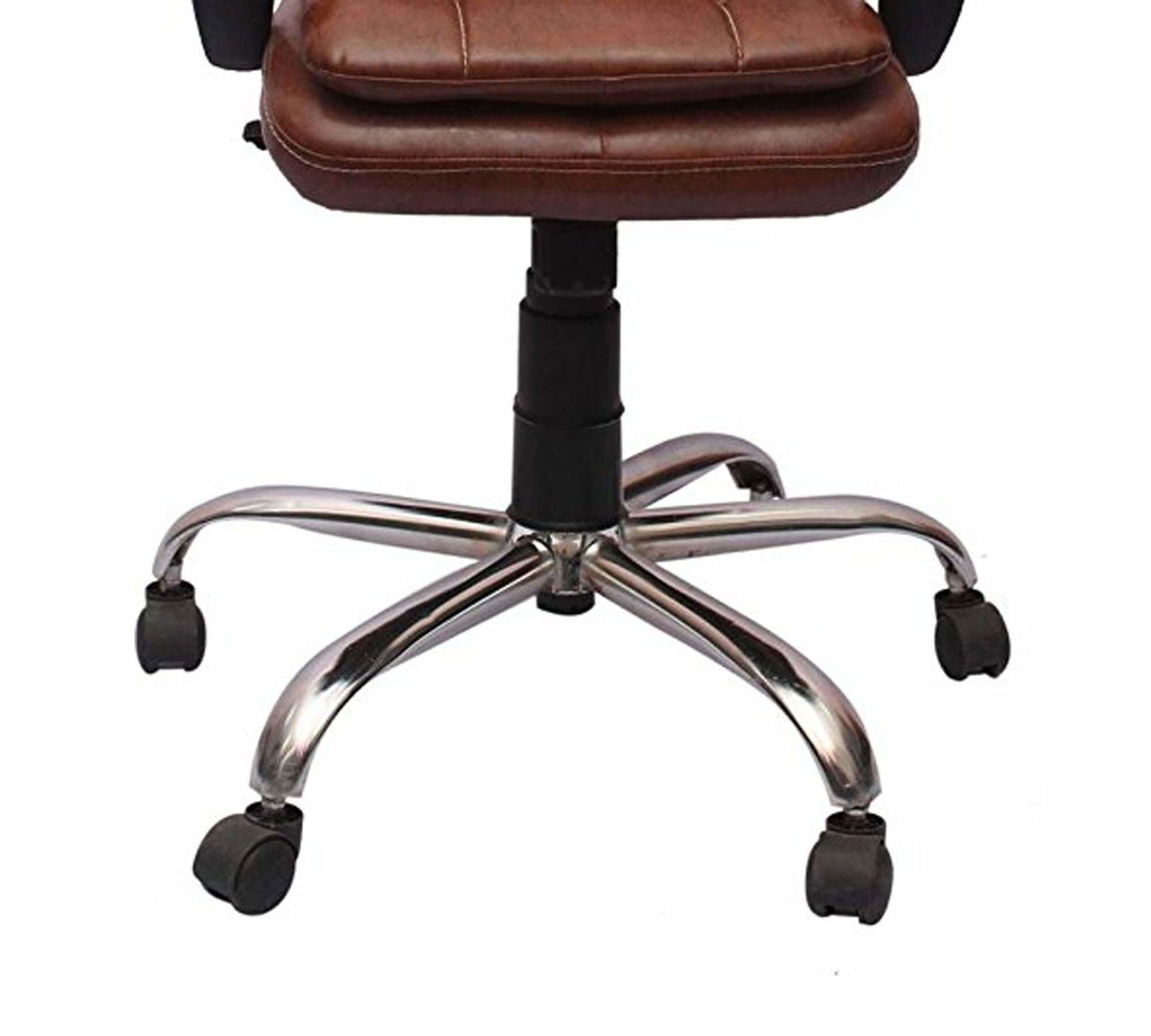 Low Back Office Executive Chair with Metal Chrome Base -