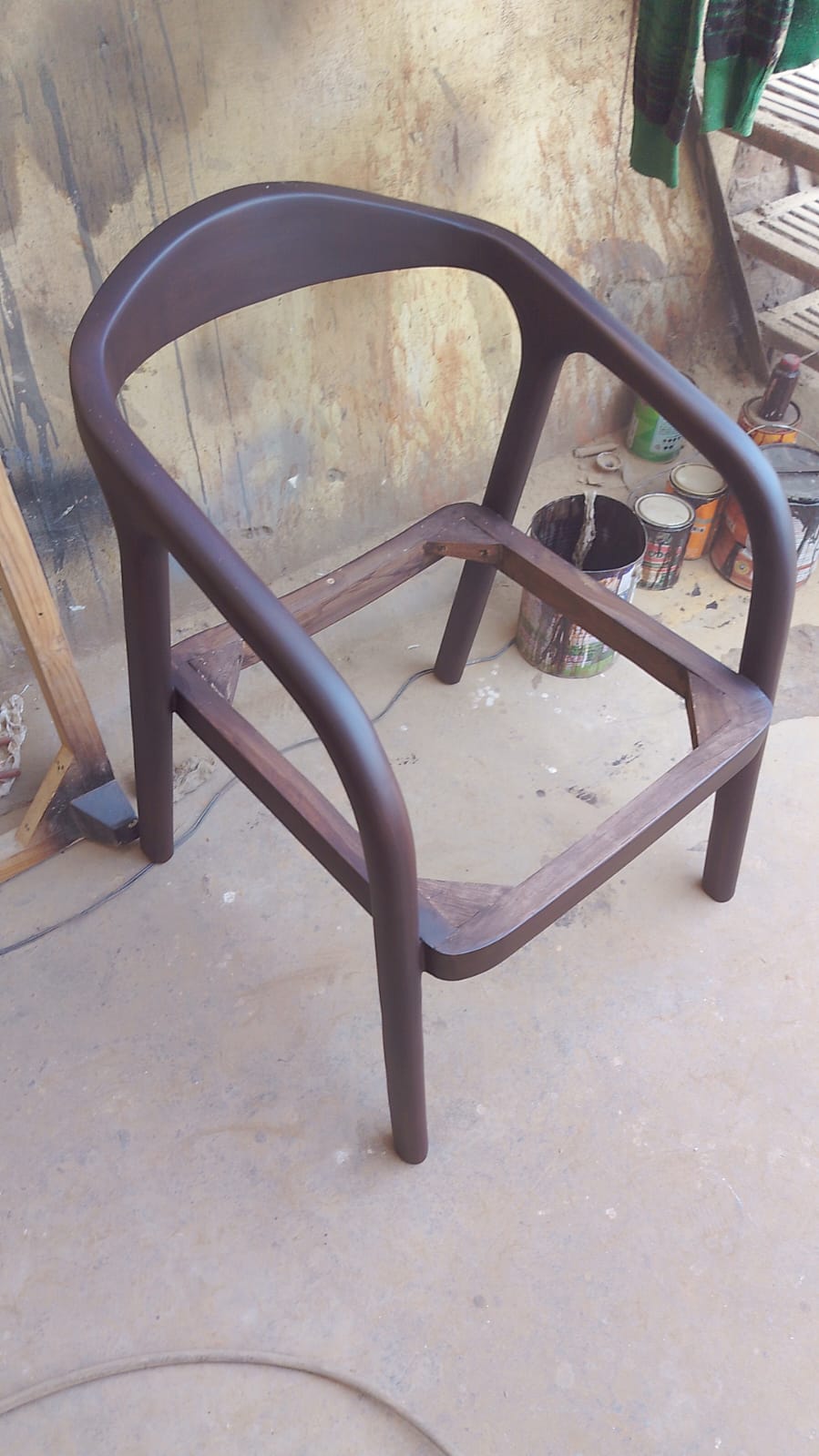Luxury Dining Chair with Wooden Frame Base -