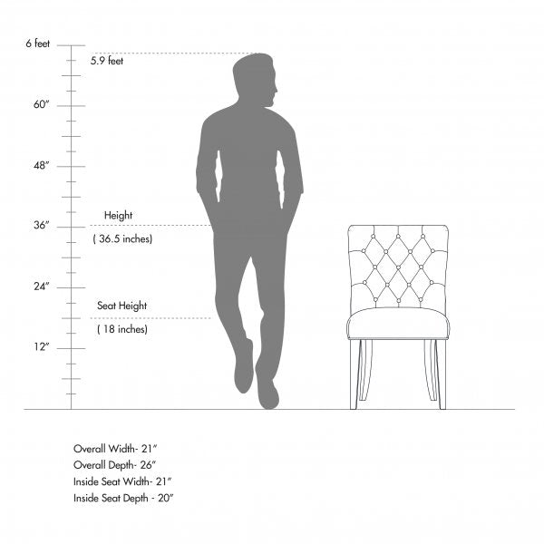 Luxury Dining Chairs with Wooden Frame Base -