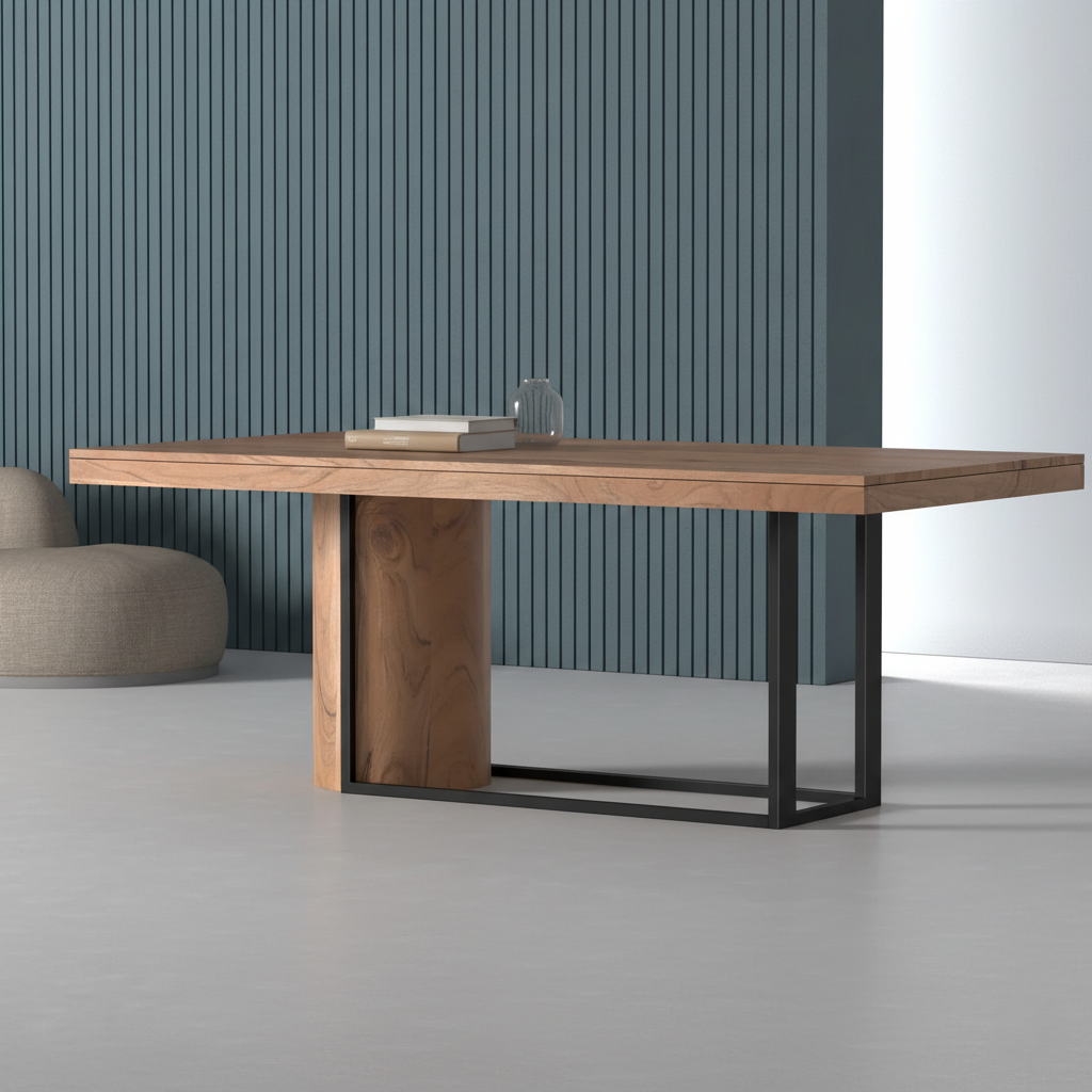 Conference & Meeting Table for Office Meetings with Expandable Design and Smooth Work Surface