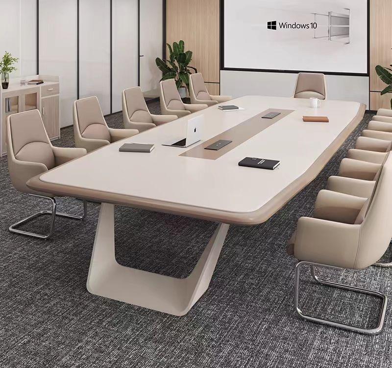 Conference Table for Corporate Meeting Rooms, Modern Executive Meeting Table for Large Offices, Premium Conference Desk