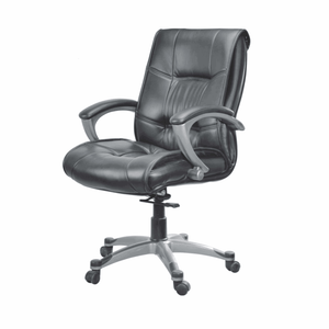 Medium Back Director Chair with Height Adjustable Aluminum Base