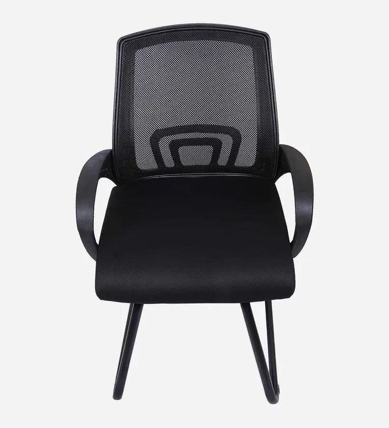 Medium Back Executive Chair with Black Powder Coated Metal Base -
