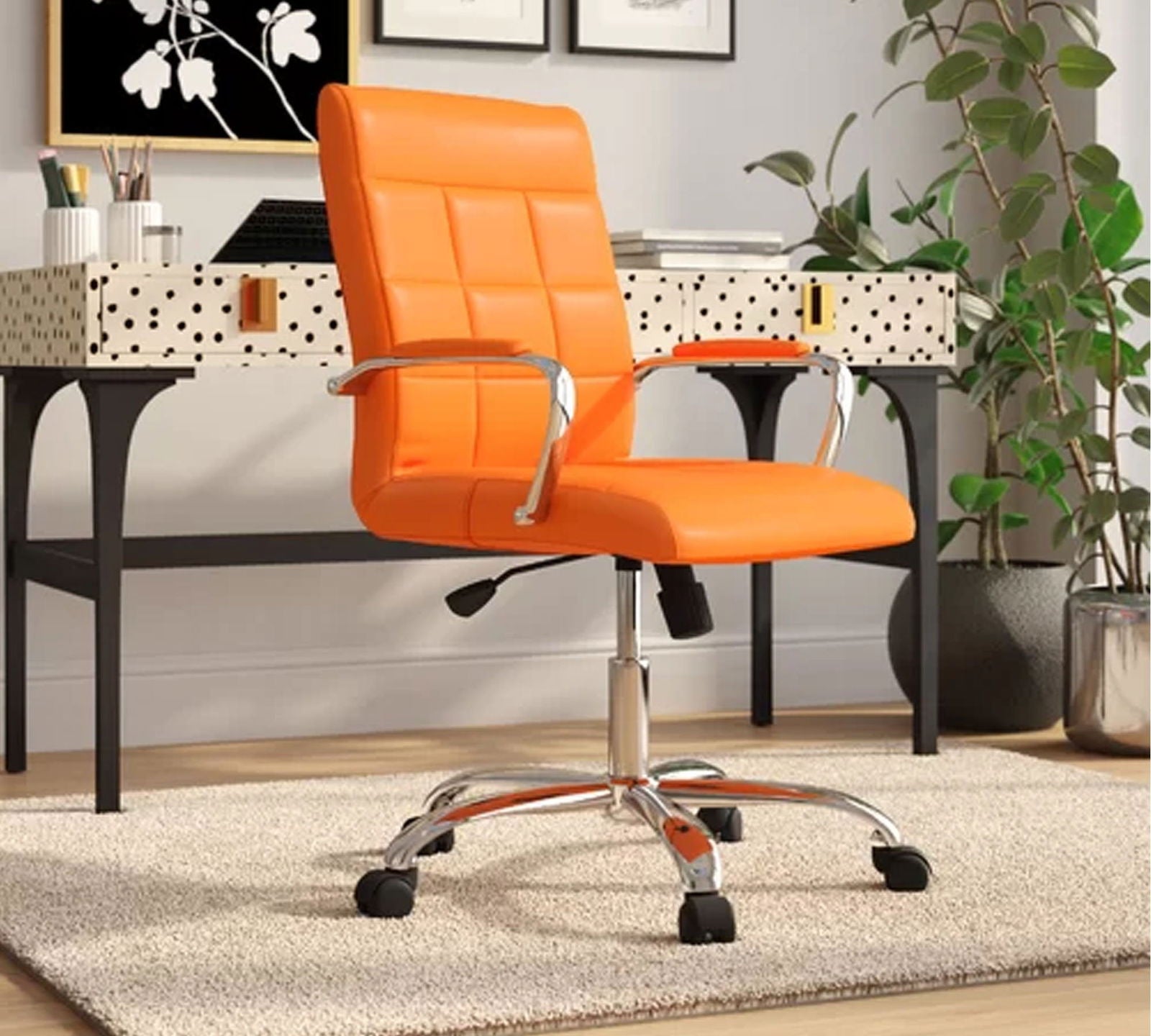 Medium Back Executive Chair with Chrome Base -