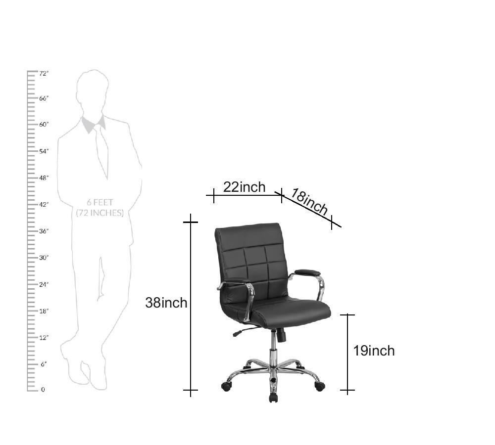 Medium Back Executive Chair with Chrome Base -