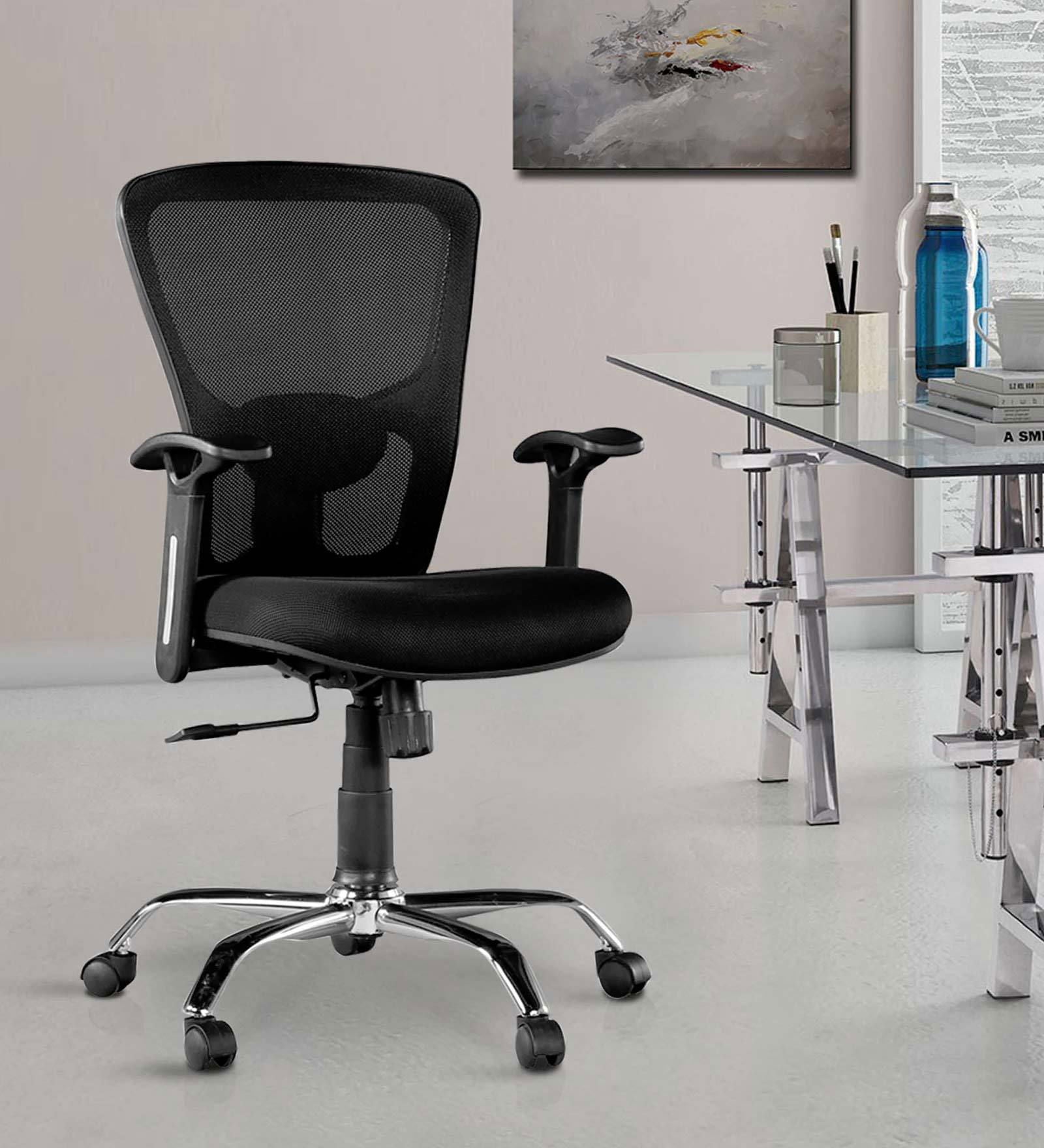 Medium Back Executive Chair with Chrome Base -