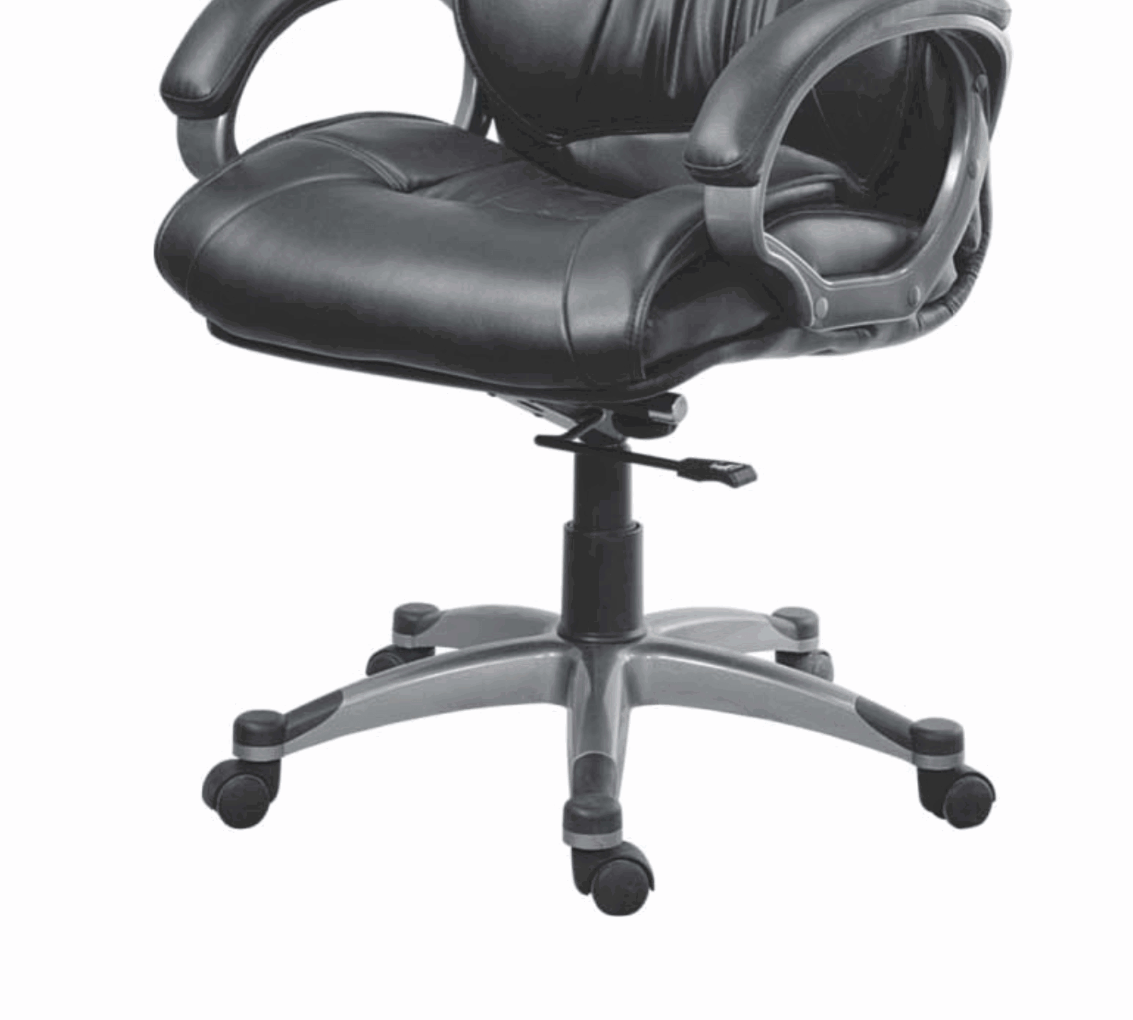 Medium Back Executive Chair with Height Adjustable Aluminum Base -