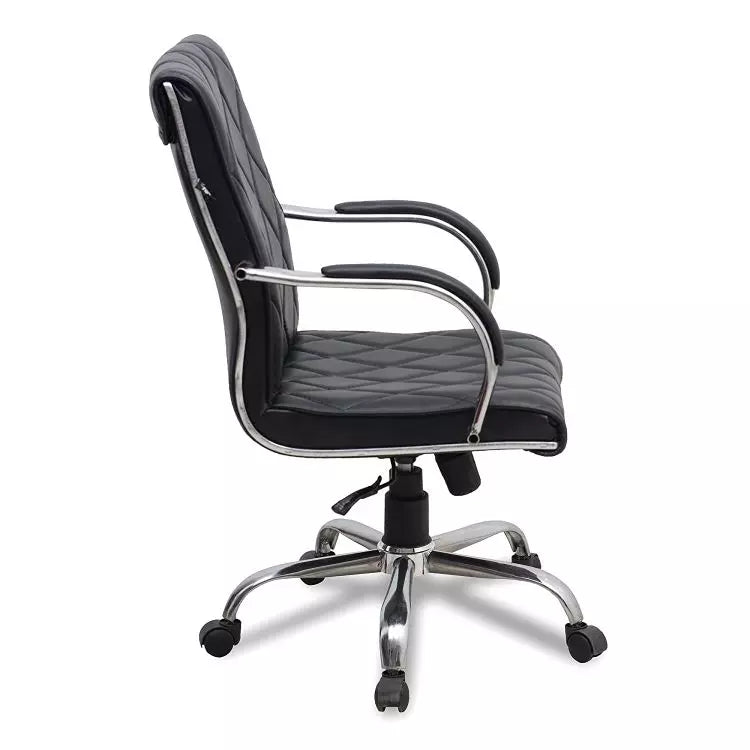 Medium Back Executive Office Chair with Chrome Base -