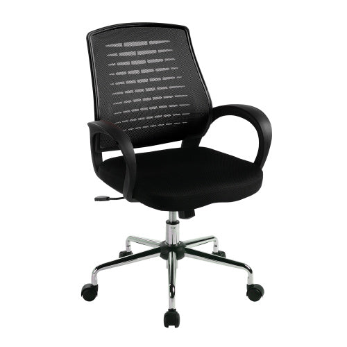 Medium Back Executive Office Chair with Chrome Base -