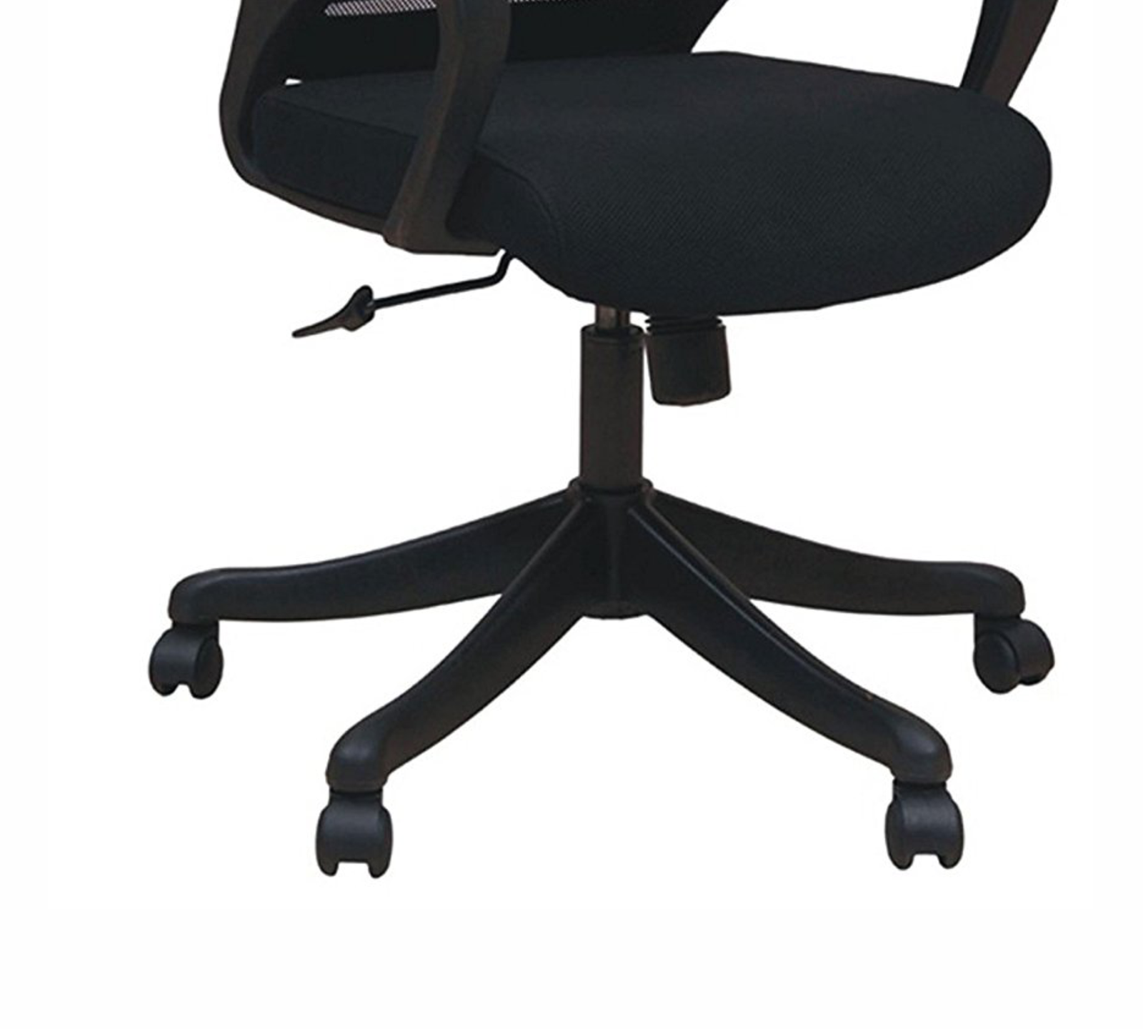 Medium Back Executive Office Chair with Height Adjustable Nylon Wheels Base -