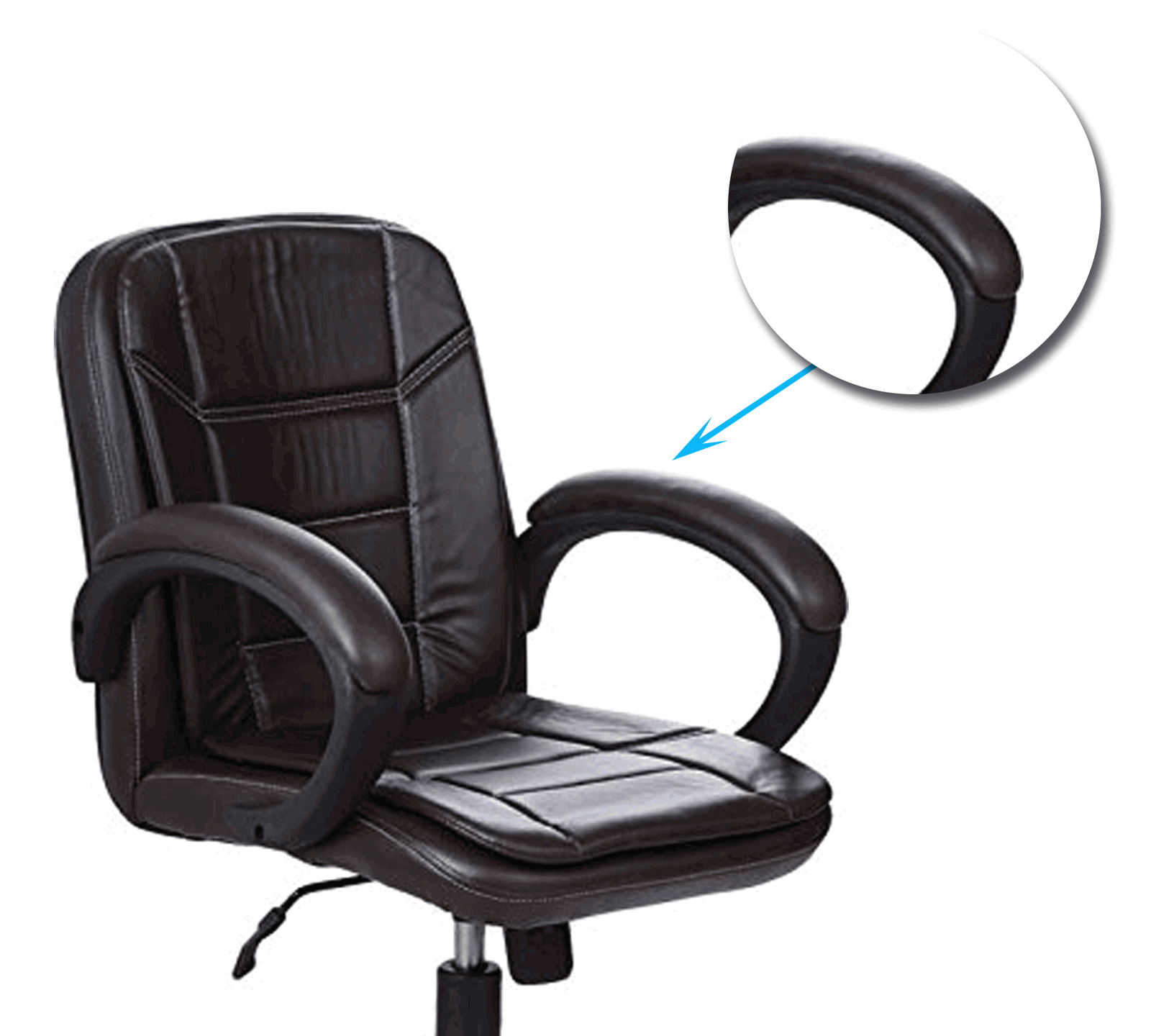 Medium Back Office Executive Chair Nylon Frame Base -