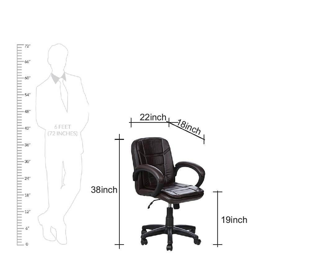 Medium Back Office Executive Chair Nylon Frame Base -