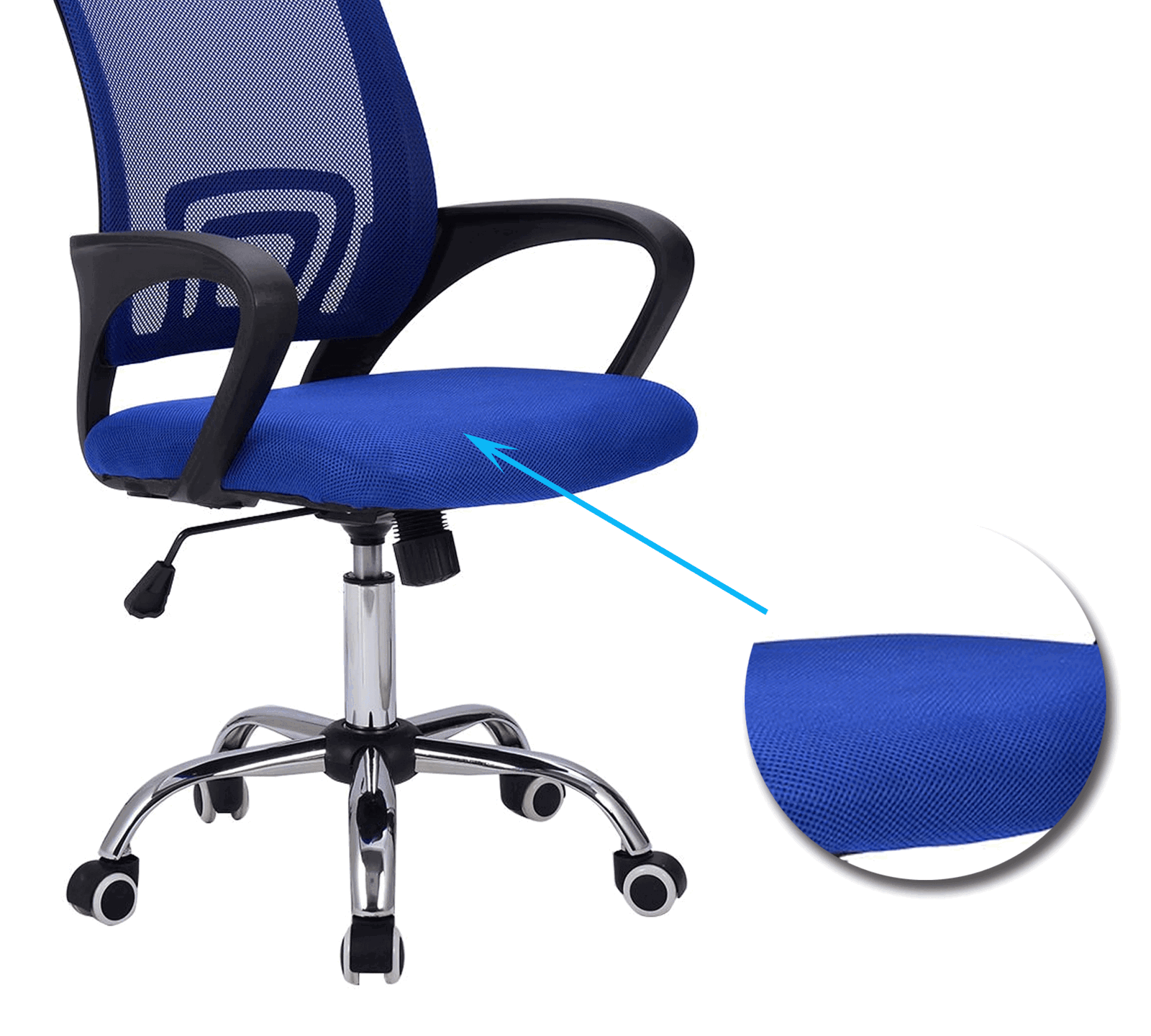 Medium Back Office Executive Chair with Chrome Base -