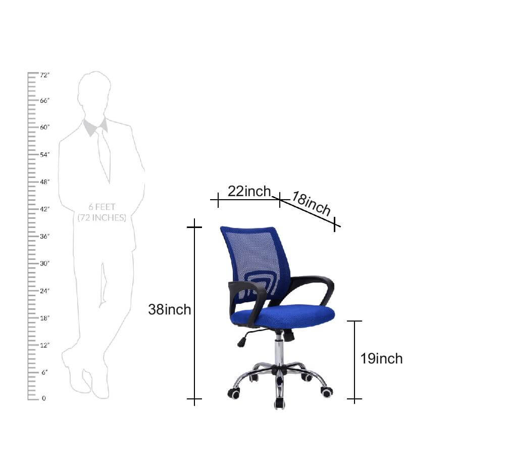 Medium Back Office Executive Chair with Chrome Base -