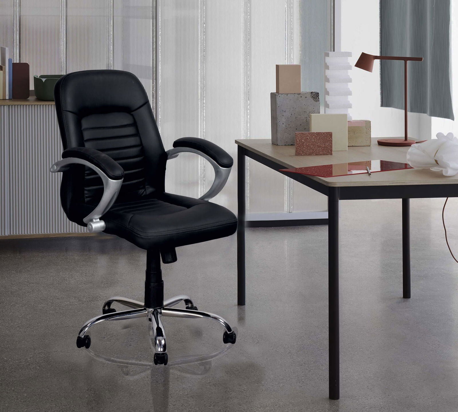 Medium Back Office Executive Chair with Chrome Base -