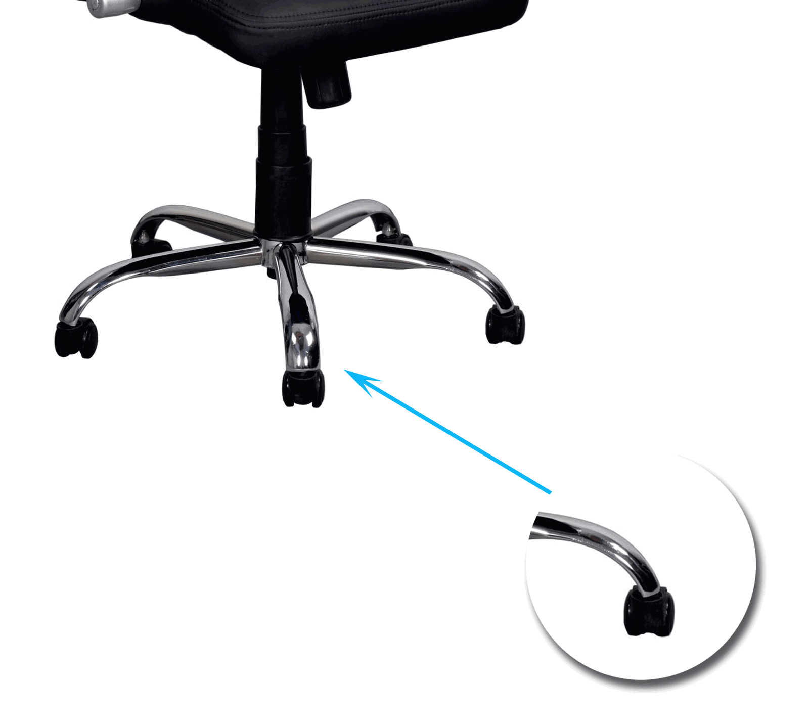 Medium Back Office Executive Chair with Chrome Base -