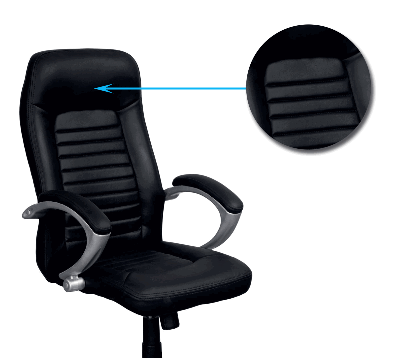 Medium Back Office Executive Chair with Chrome Base -