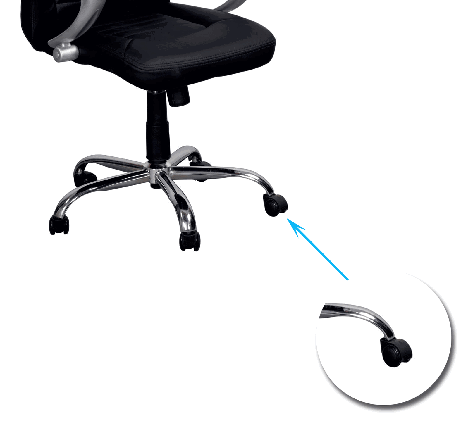 Medium Back Office Executive Chair with Chrome Base -