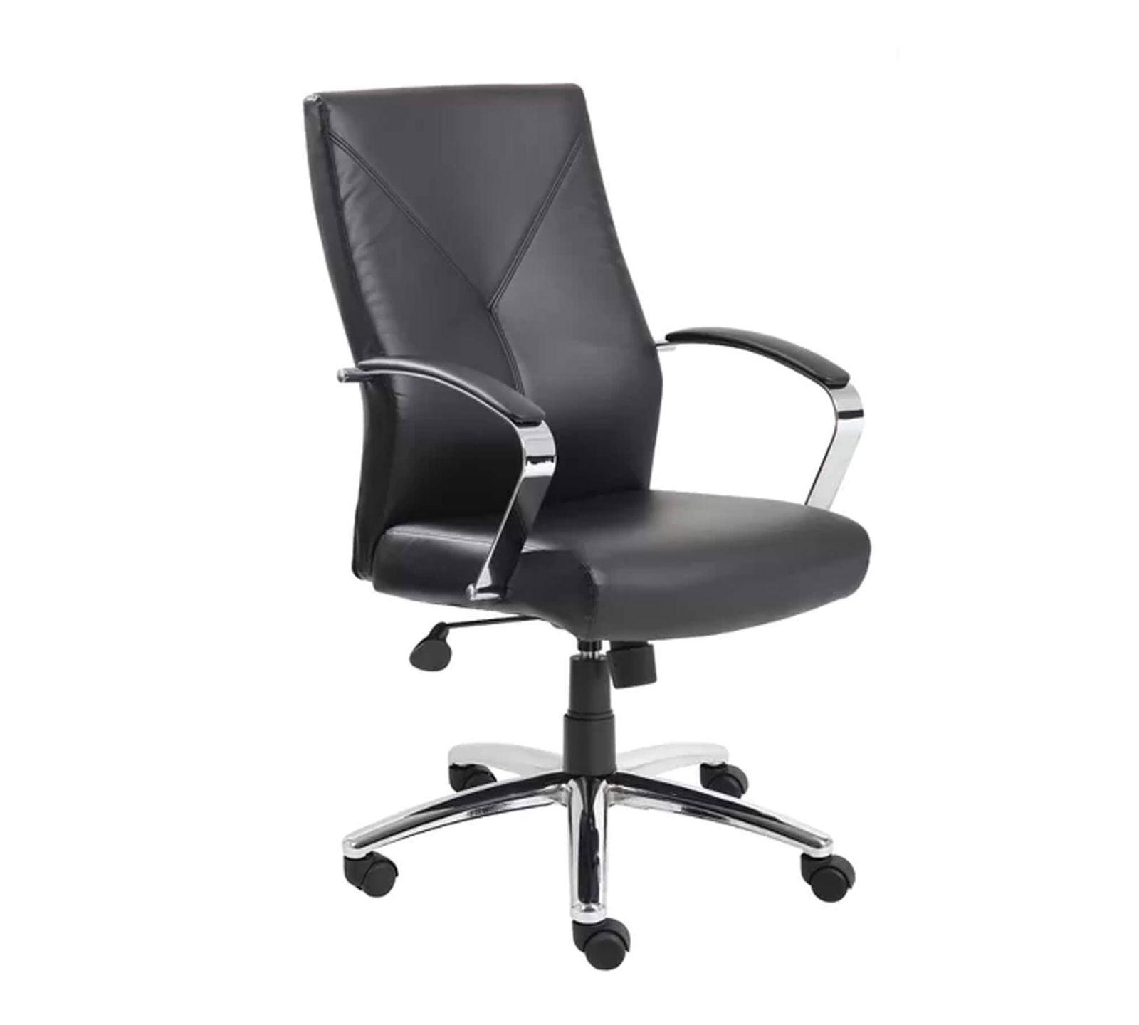 Medium Back Office Executive Chair with Height Adjustable Chrome Base -
