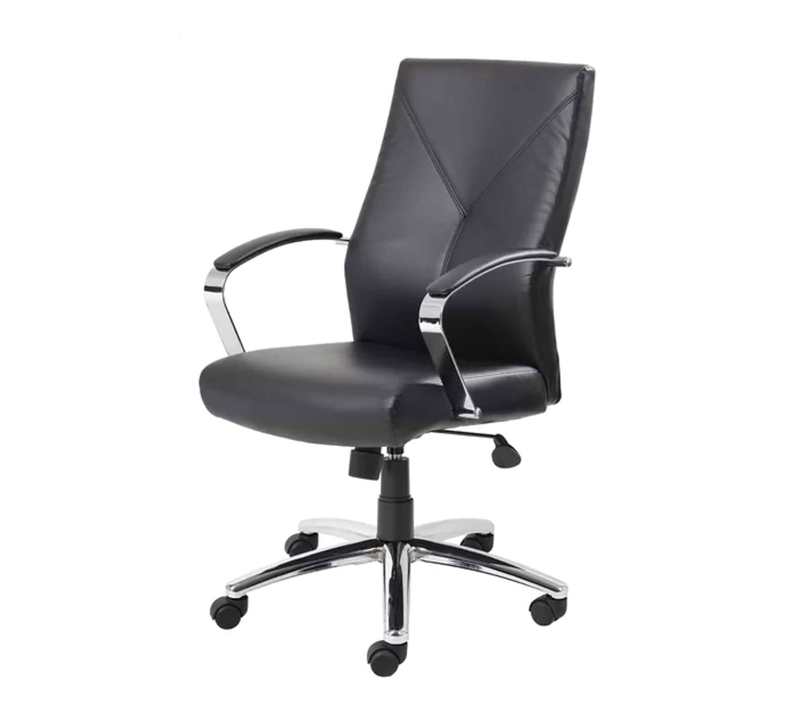 Medium Back Office Executive Chair with Height Adjustable Chrome Base -