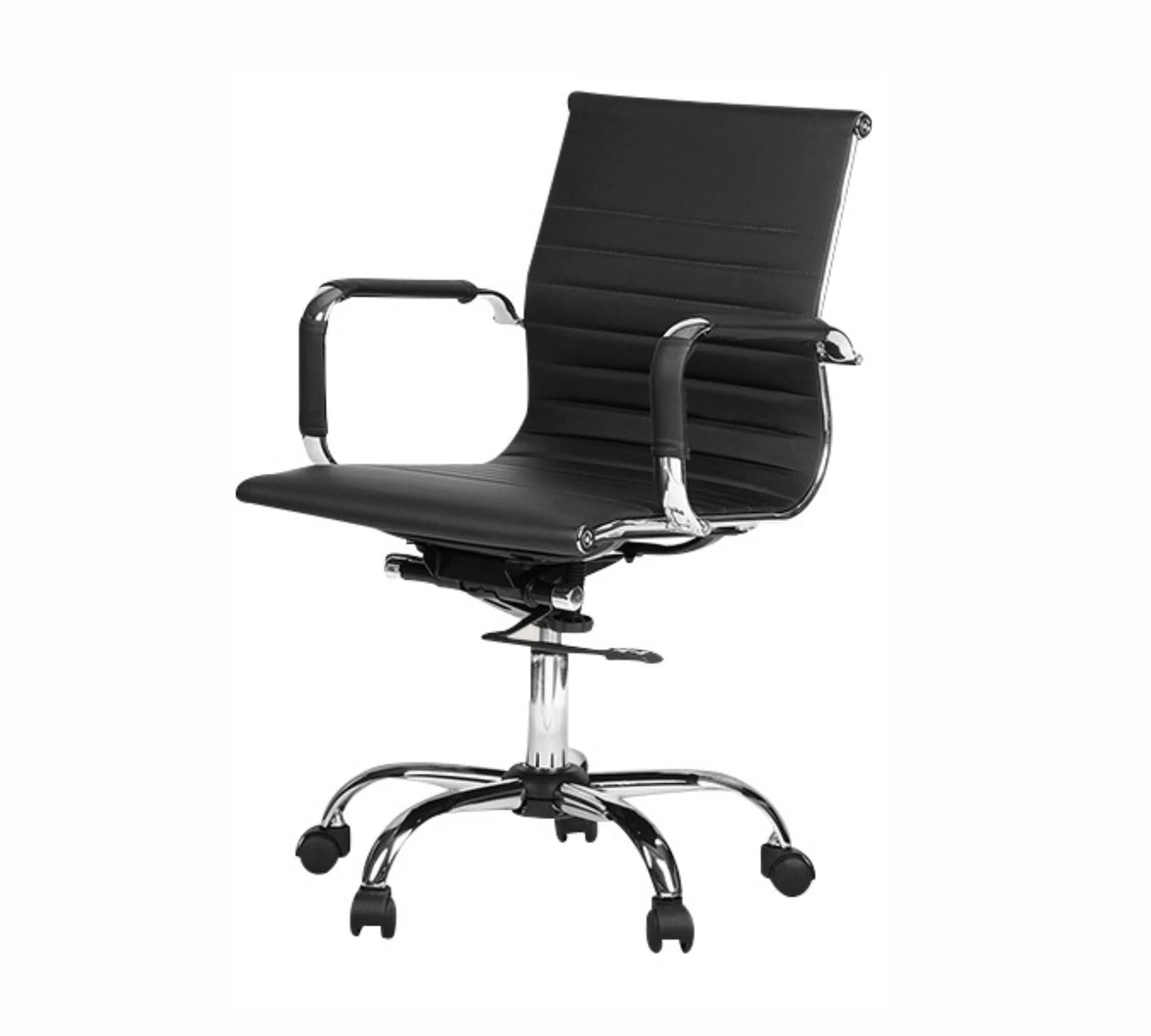 Medium Back Office Executive Chair with Height Adjustable Chrome Base -