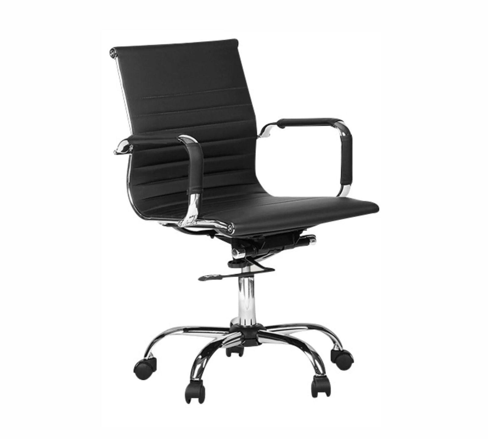 Medium Back Office Executive Chair with Height Adjustable Chrome Base -
