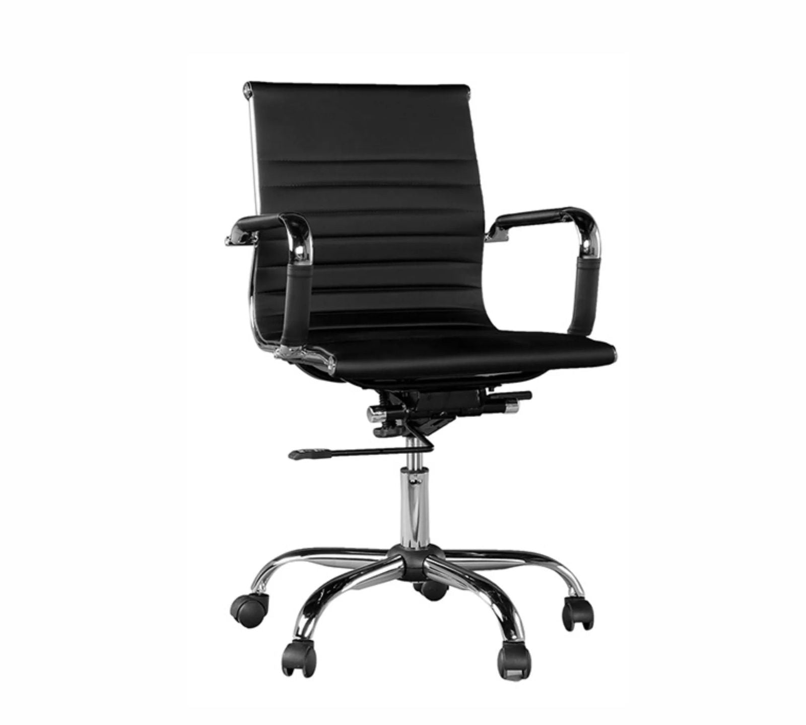 Medium Back Office Executive Chair with Height Adjustable Chrome Base -