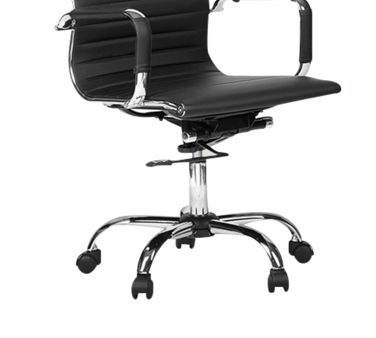 Medium Back Office Executive Chair with Height Adjustable Chrome Base -