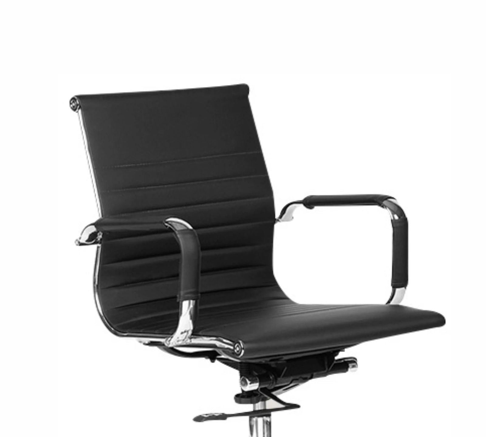 Medium Back Office Executive Chair with Height Adjustable Chrome Base -