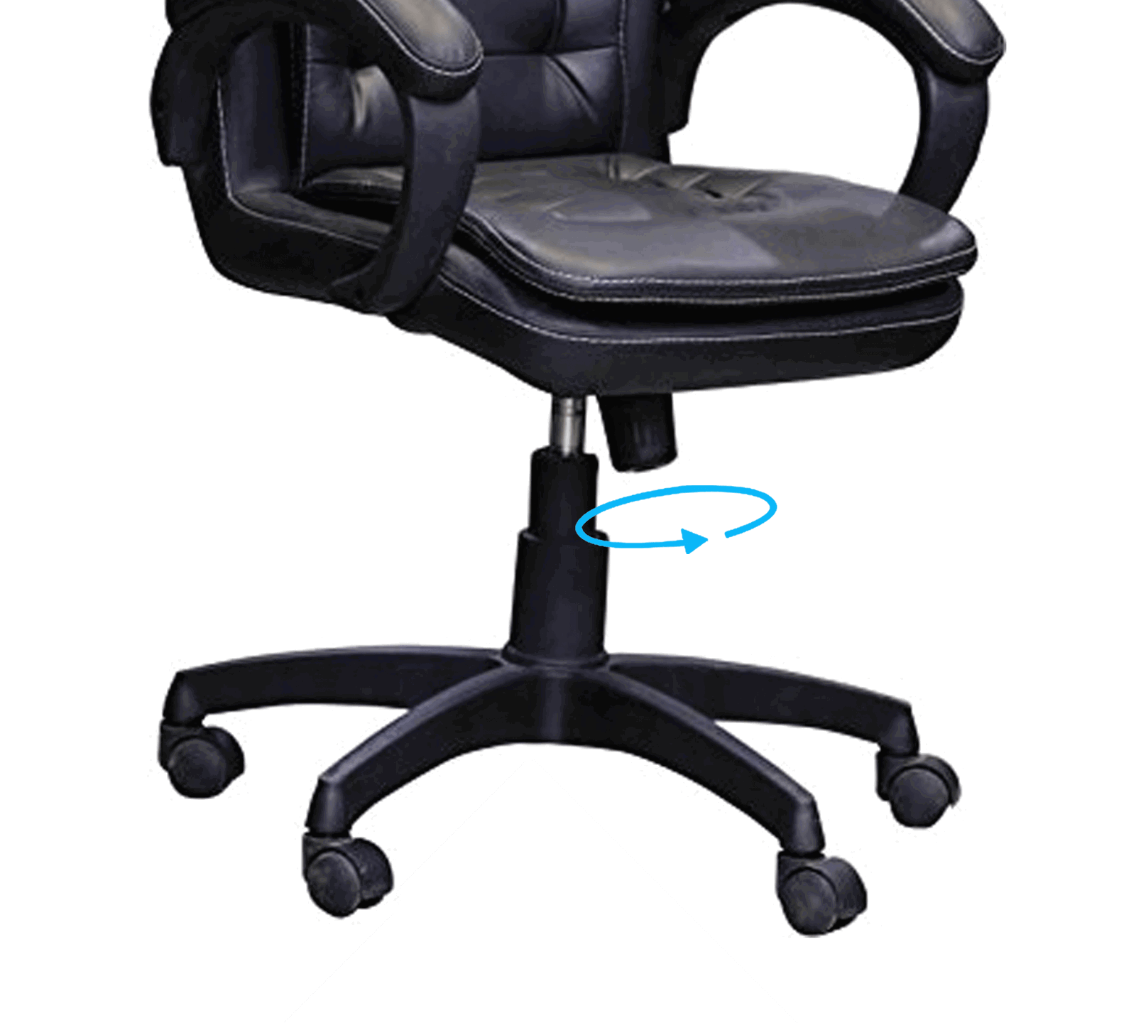 Medium Back Office Executive Chair with Nylon Wheels Base -