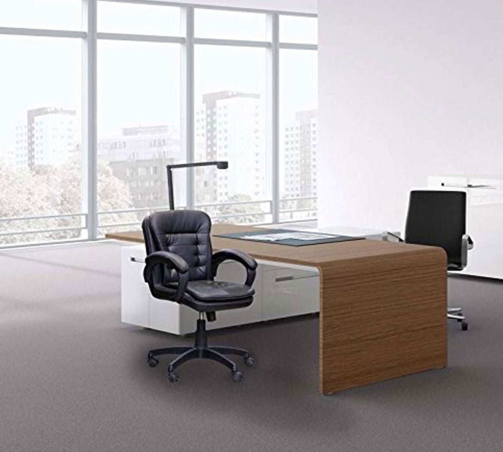 Medium Back Office Executive Chair with Nylon Wheels Base -